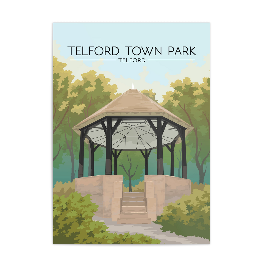 Telford Town Park Telford Travel Poster