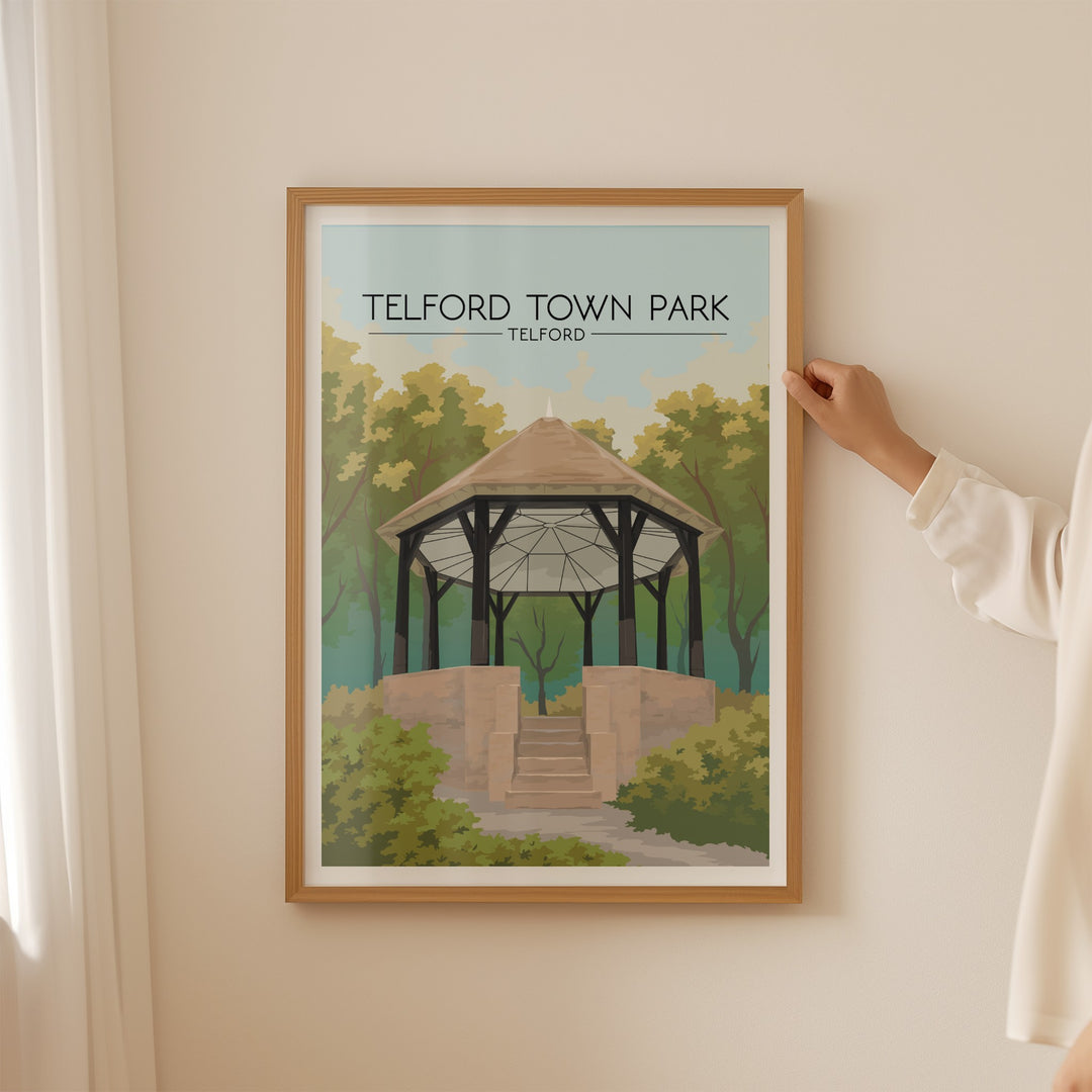 Telford Town Park Telford Travel Poster