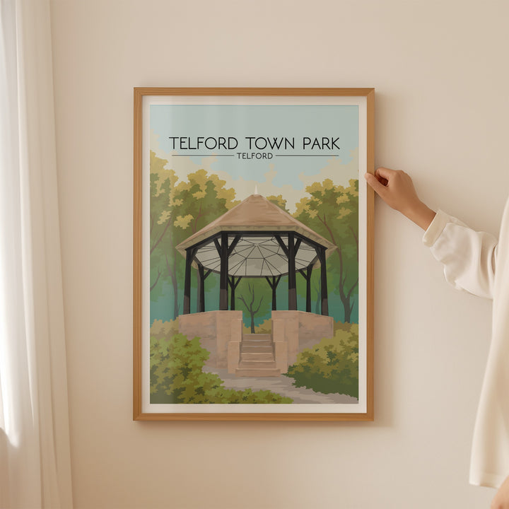 Telford Town Park Telford Travel Poster