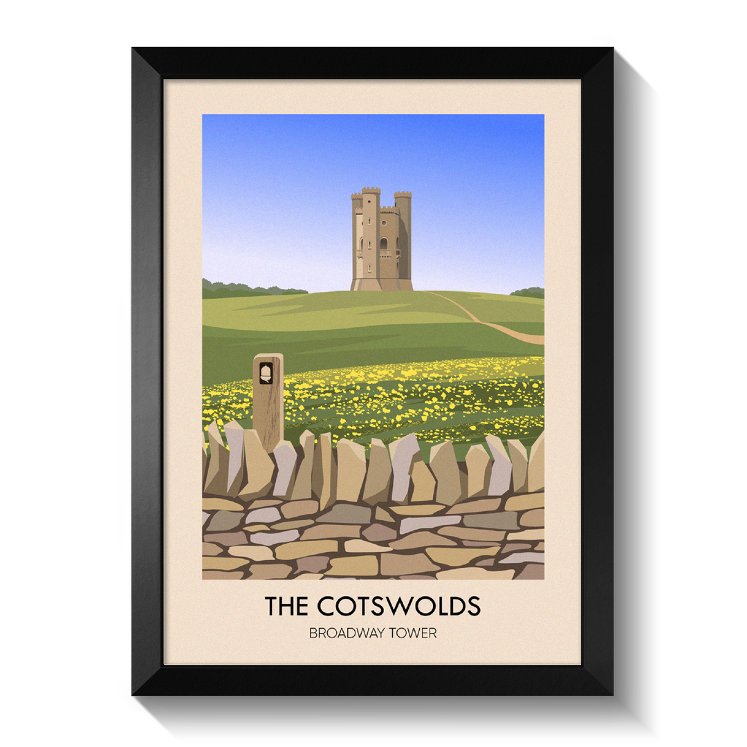 Cotswolds Broadway Tower Travel Poster