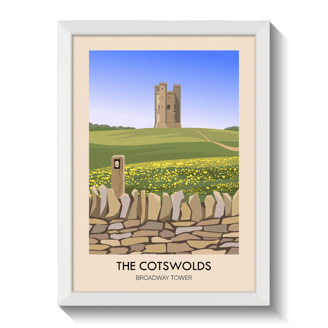 Cotswolds Broadway Tower Travel Poster