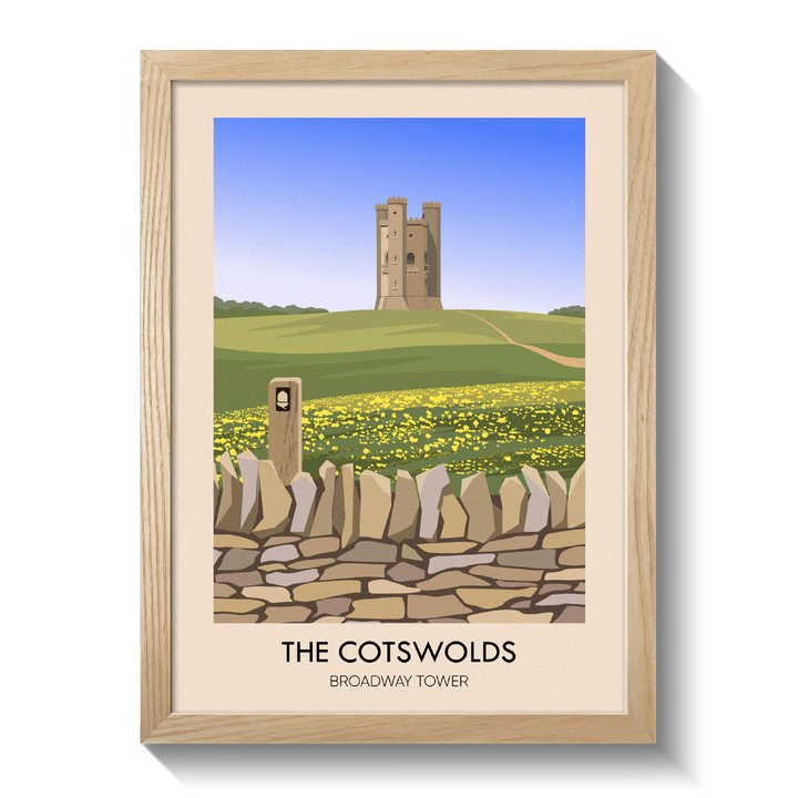 Cotswolds Broadway Tower Travel Poster