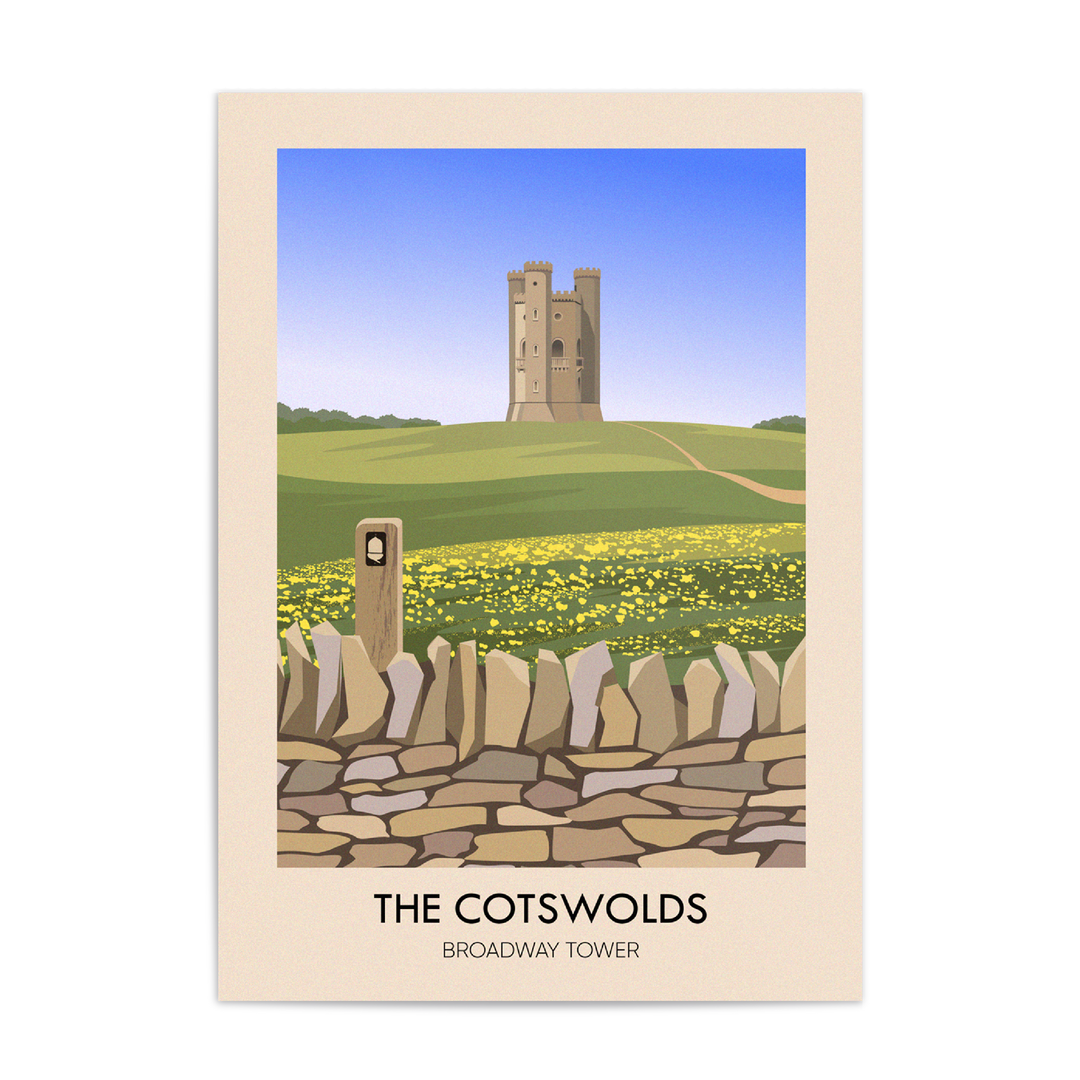 Cotswolds Broadway Tower Travel Poster