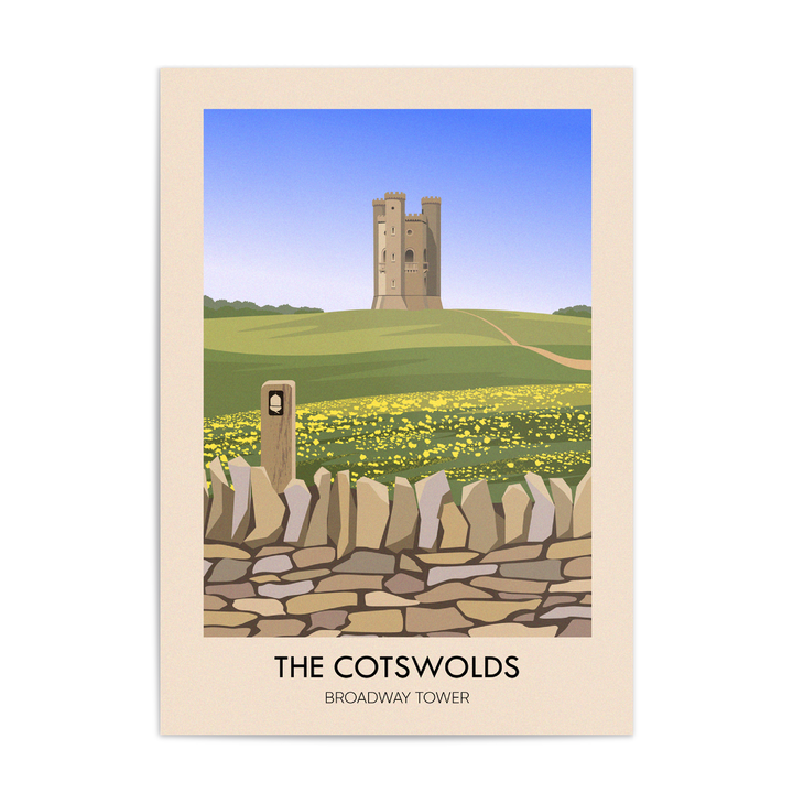 Cotswolds Broadway Tower Travel Poster