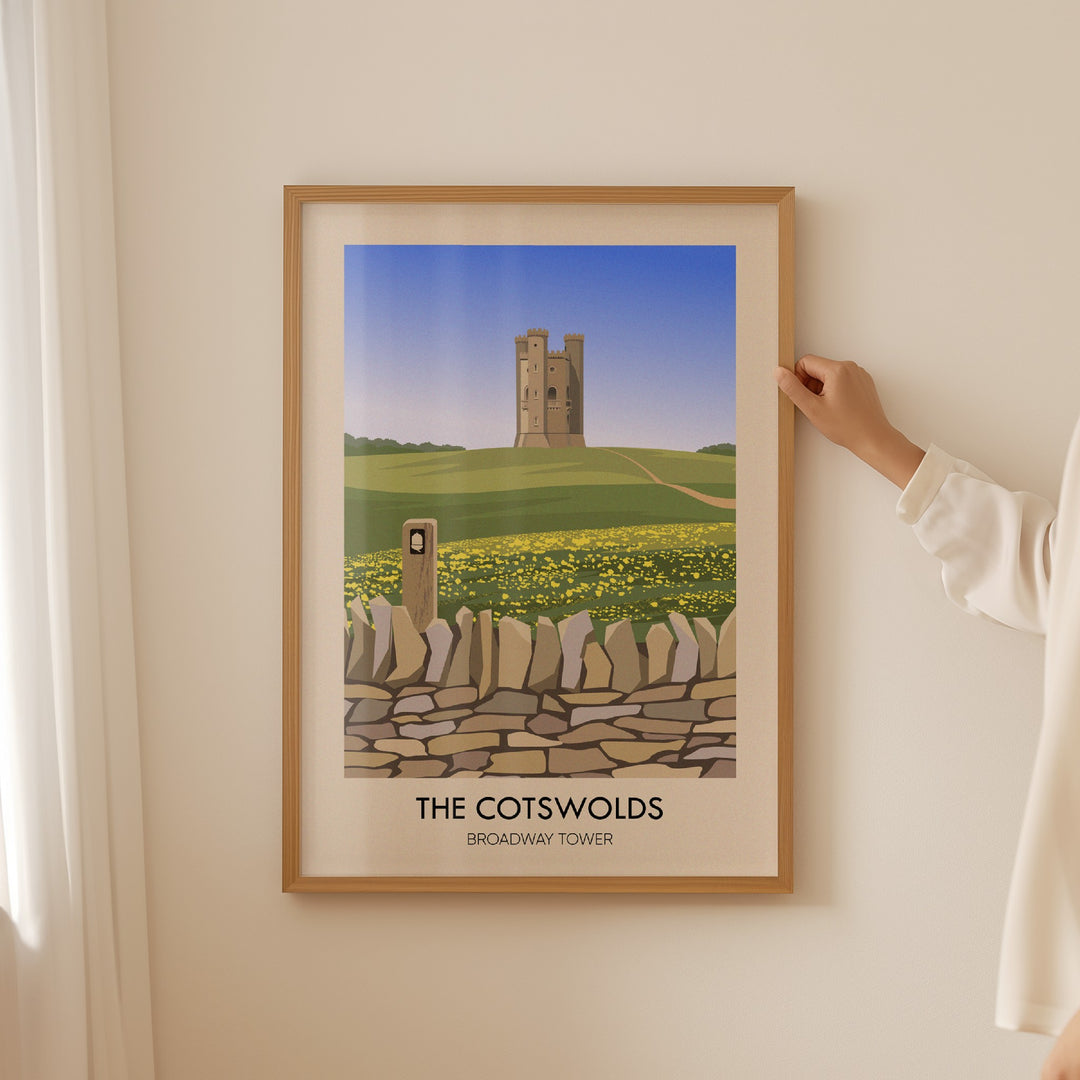 Cotswolds Broadway Tower Travel Poster