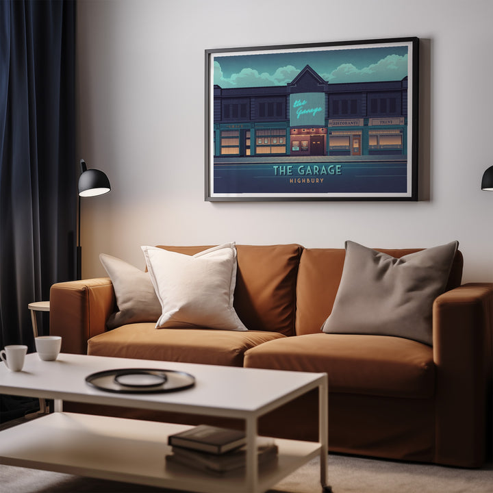 The Garage Highbury London Travel Poster