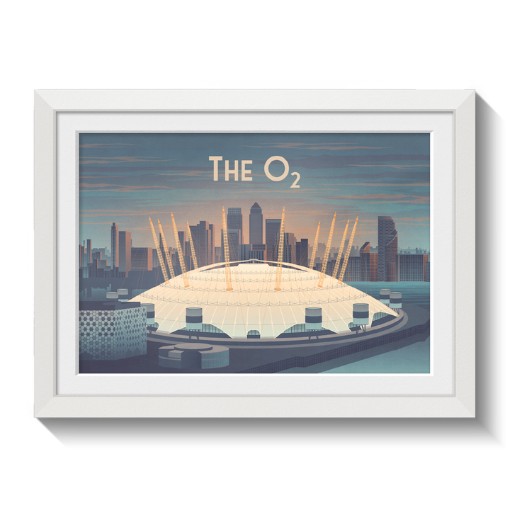 O2 Arena London Travel Poster