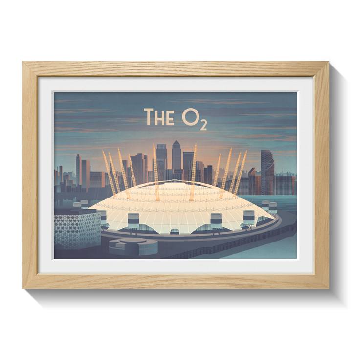O2 Arena London Travel Poster
