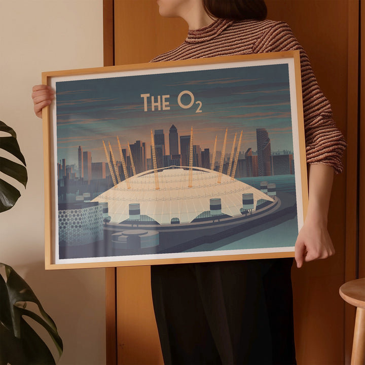 O2 Arena London Travel Poster