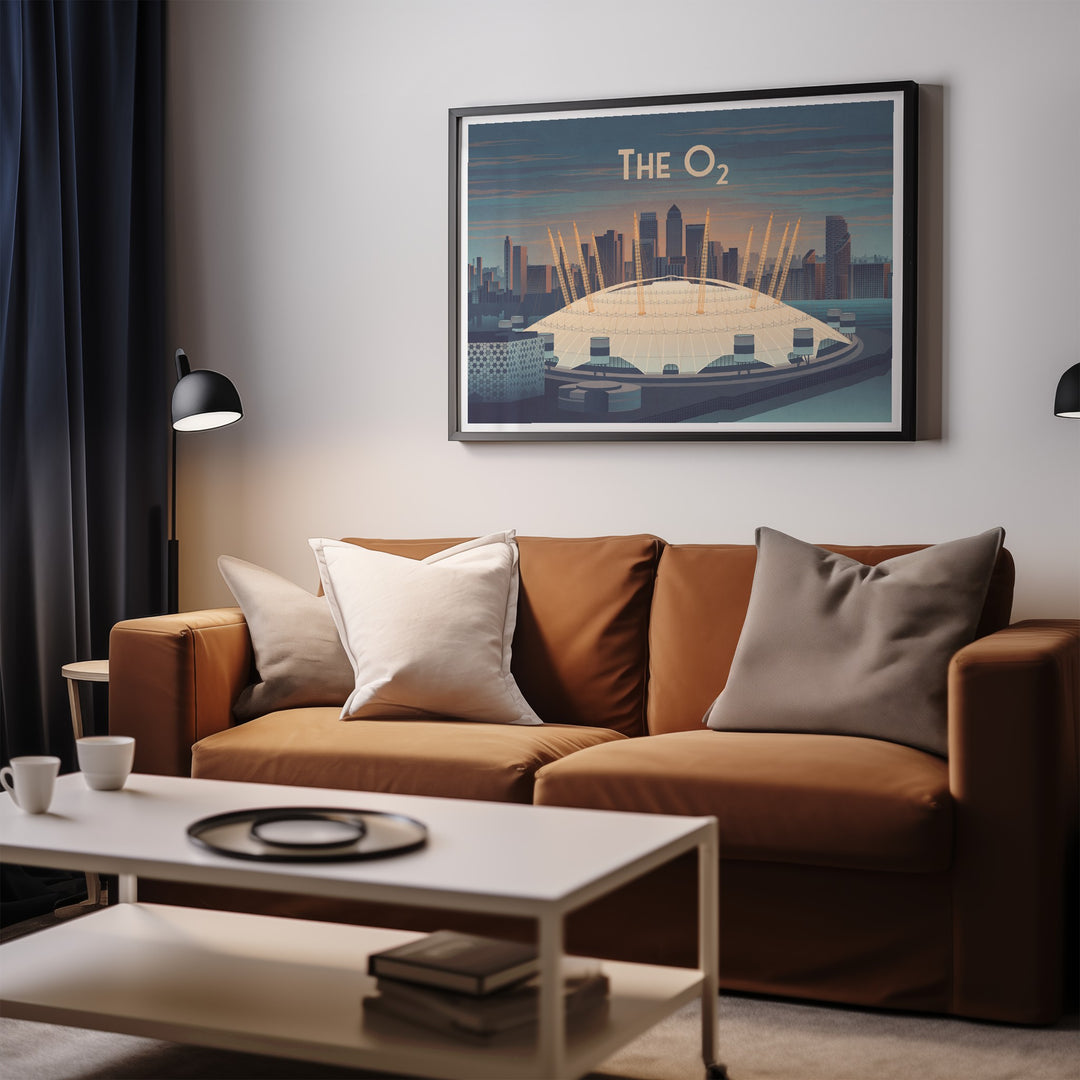 O2 Arena London Travel Poster