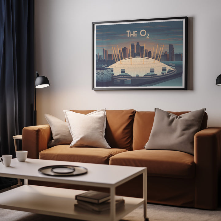 O2 Arena London Travel Poster
