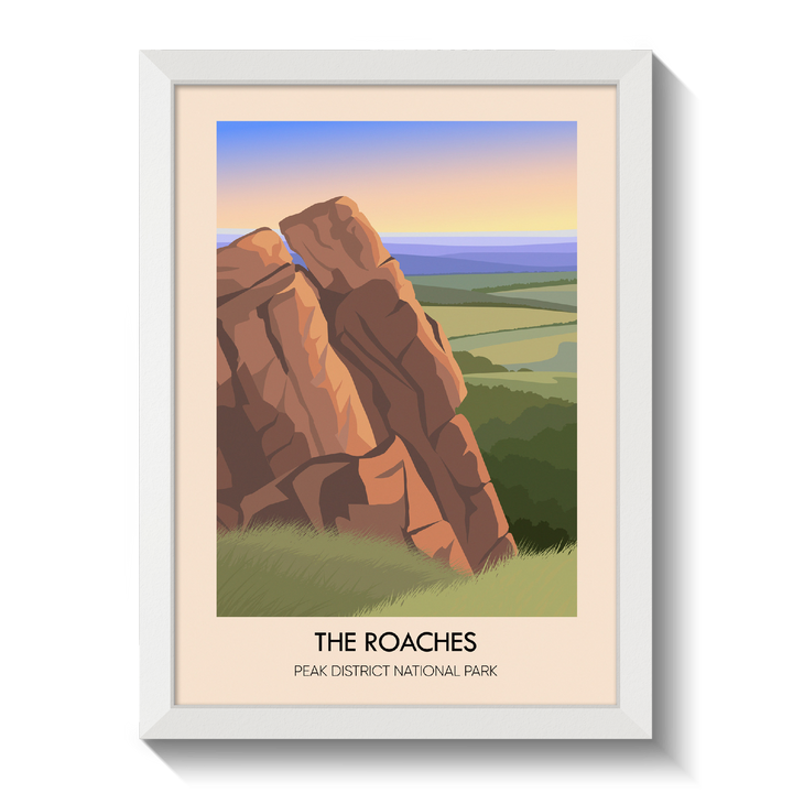 The Roaches Peak District Travel Poster