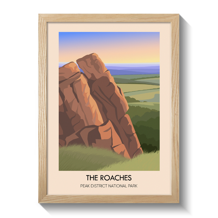 The Roaches Peak District Travel Poster