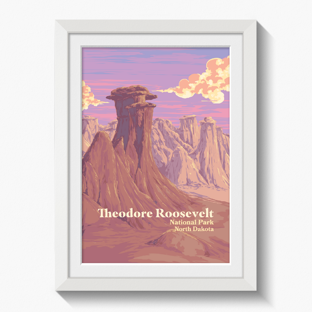 Theodore Roosevelt National Park Travel Poster