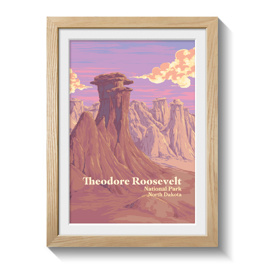 Theodore Roosevelt National Park Travel Poster