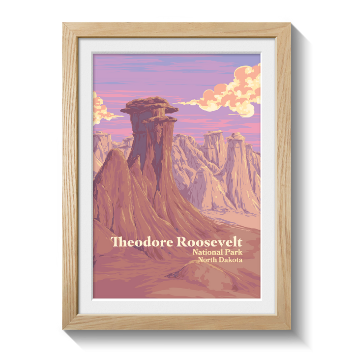 Theodore Roosevelt National Park Travel Poster