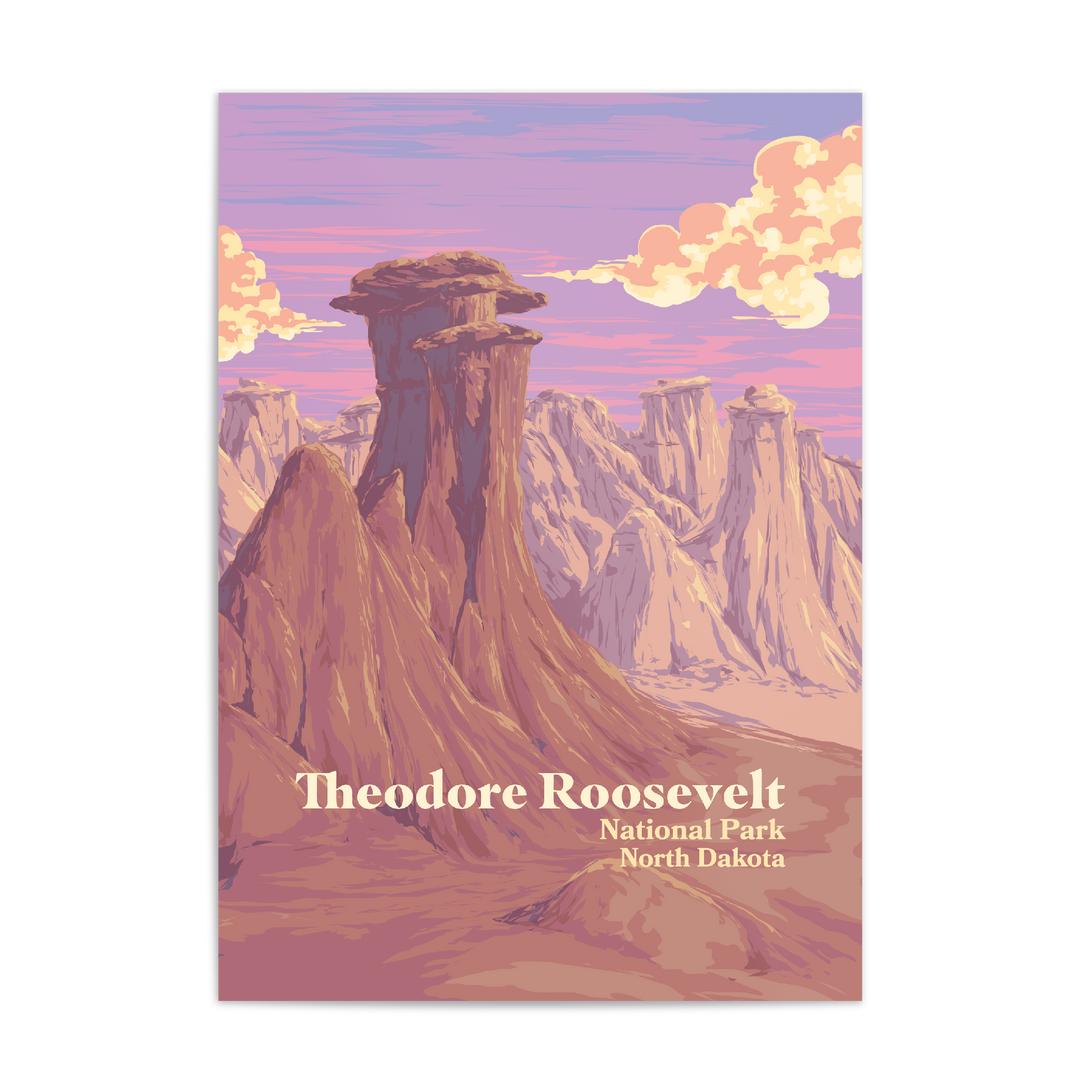 Theodore Roosevelt National Park Travel Poster