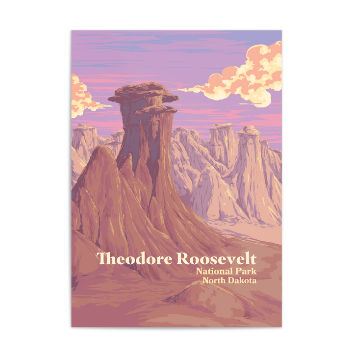 Theodore Roosevelt National Park Travel Poster