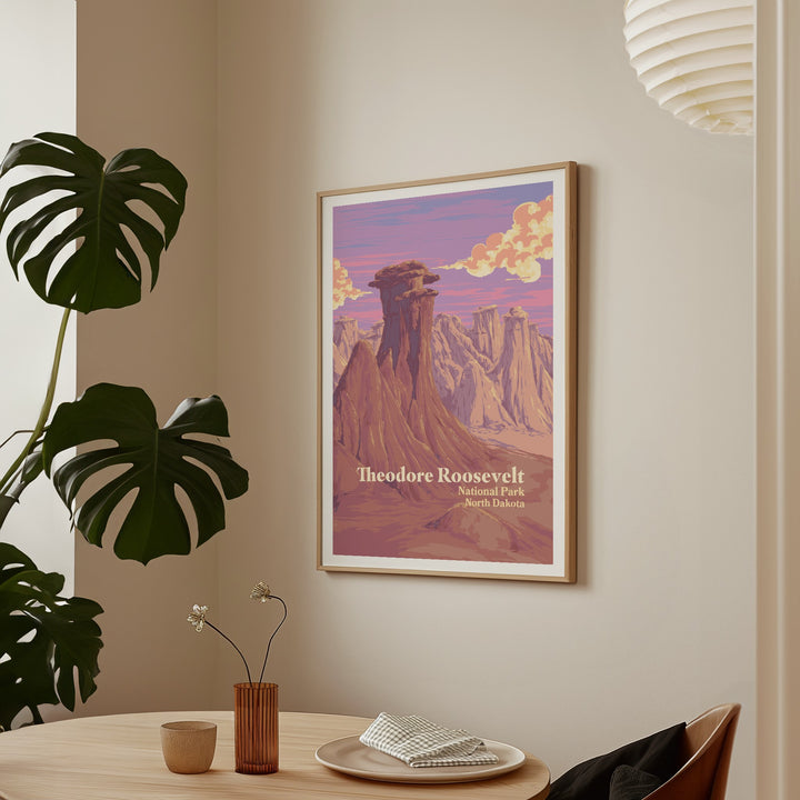 Theodore Roosevelt National Park Travel Poster