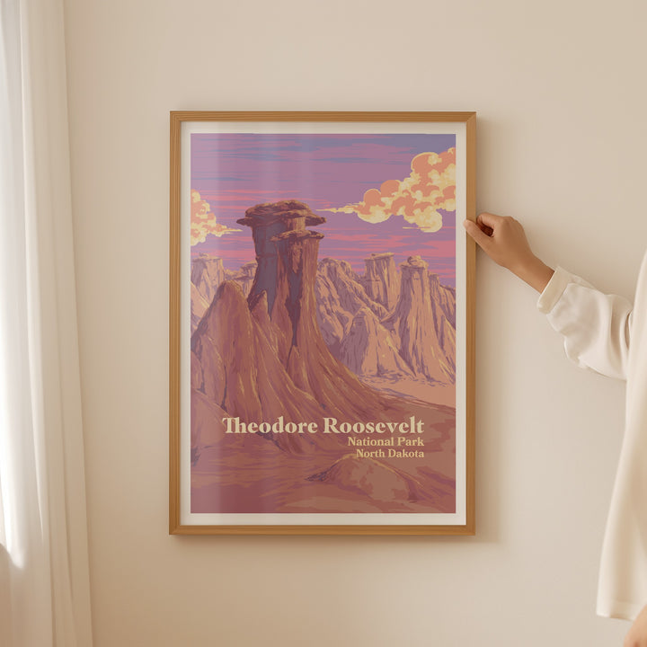 Theodore Roosevelt National Park Travel Poster