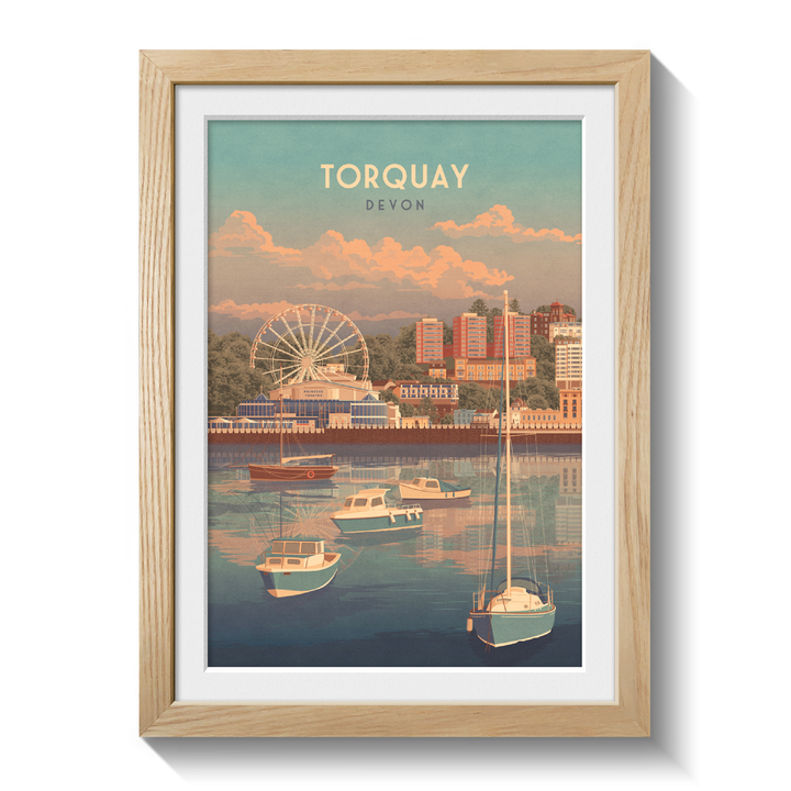 Torquay Devon Travel Poster