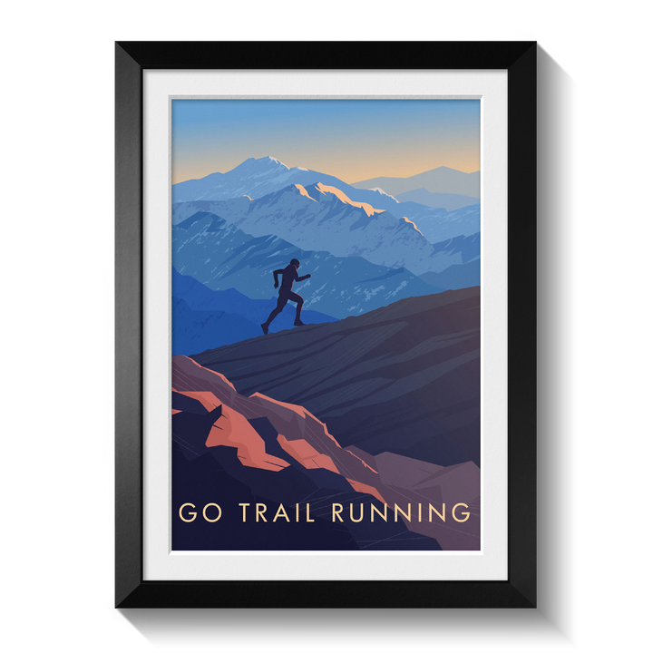 Go Trail Running Travel Poster