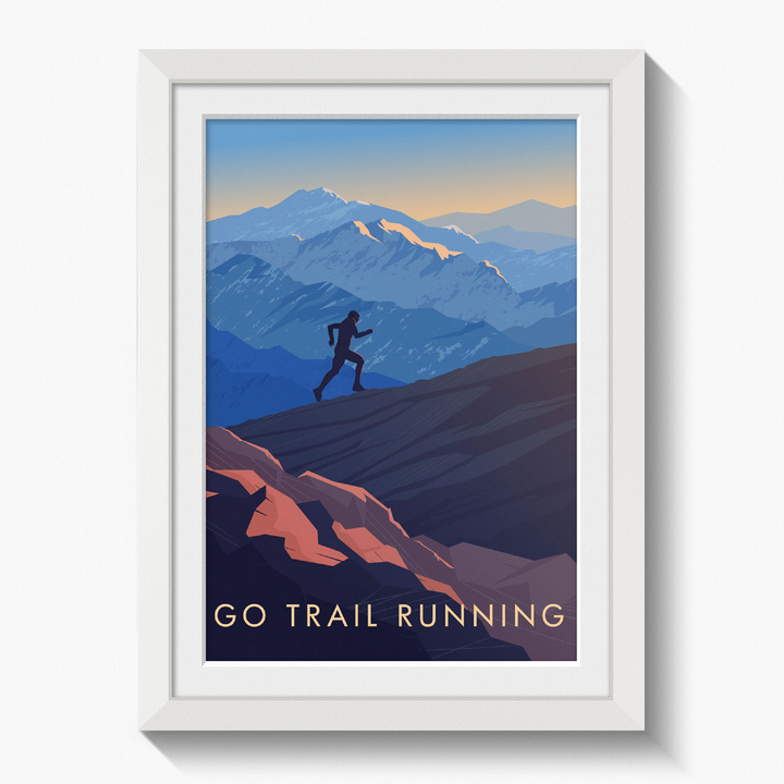 Go Trail Running Travel Poster