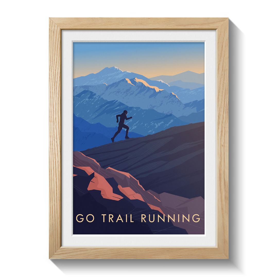 Go Trail Running Travel Poster