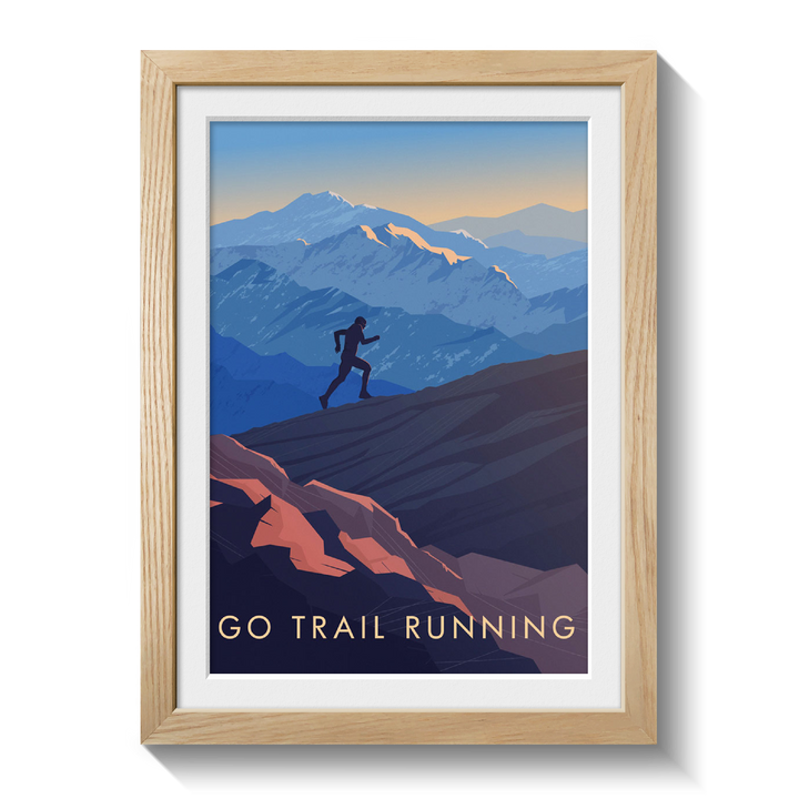 Go Trail Running Travel Poster