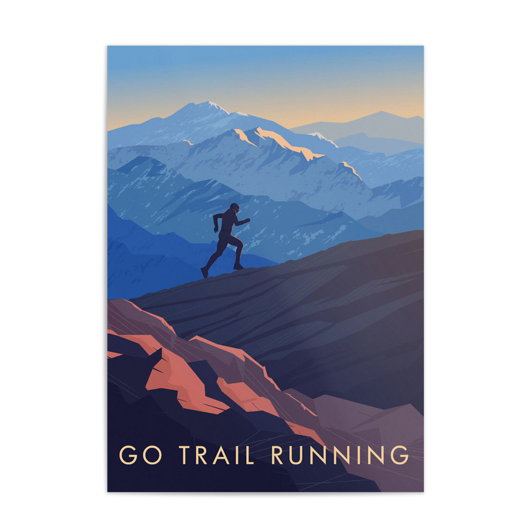 Go Trail Running Travel Poster