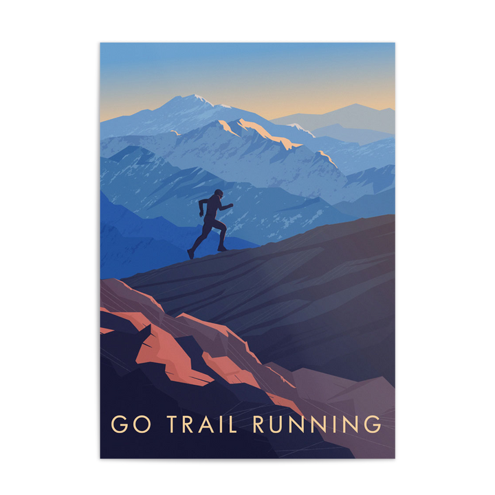 Go Trail Running Travel Poster