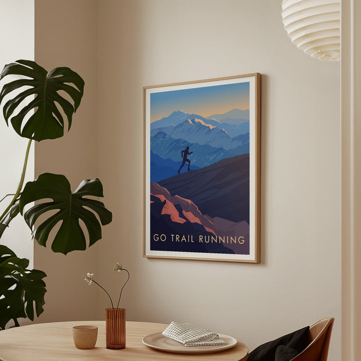 Go Trail Running Travel Poster