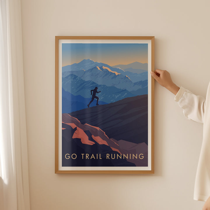 Go Trail Running Travel Poster