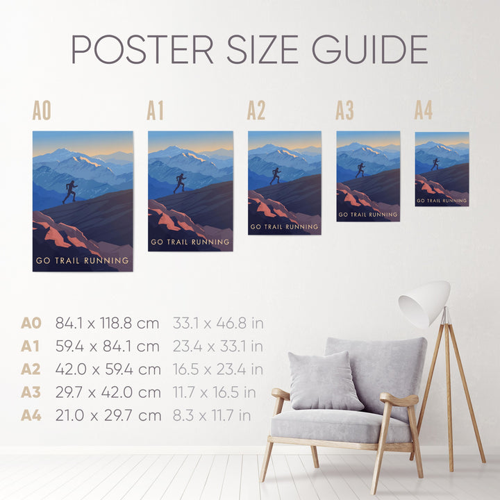 Go Trail Running Travel Poster