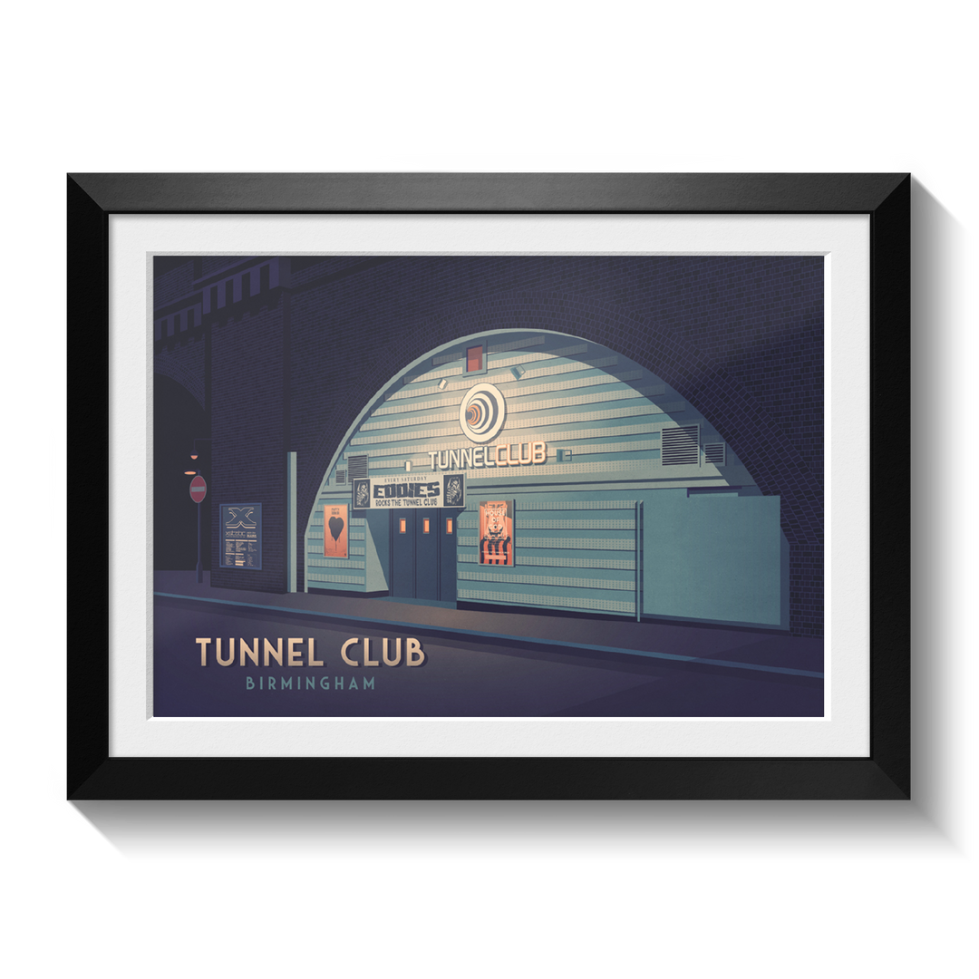 Tunnel Club Nightclub Birmingham Travel Poster