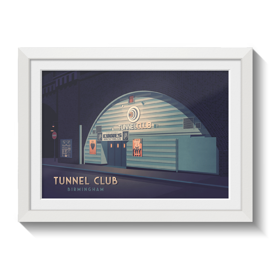 Tunnel Club Nightclub Birmingham Travel Poster