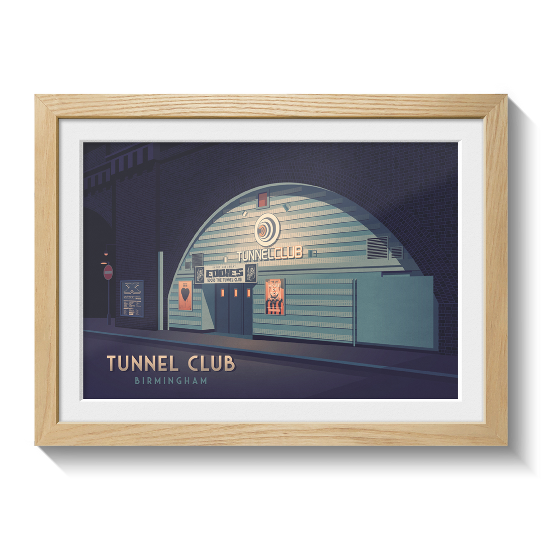 Tunnel Club Nightclub Birmingham Travel Poster