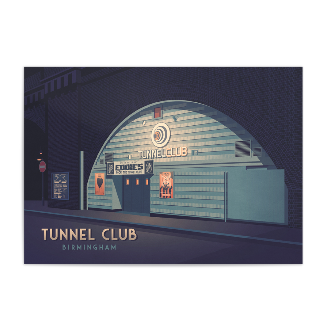 Tunnel Club Nightclub Birmingham Travel Poster