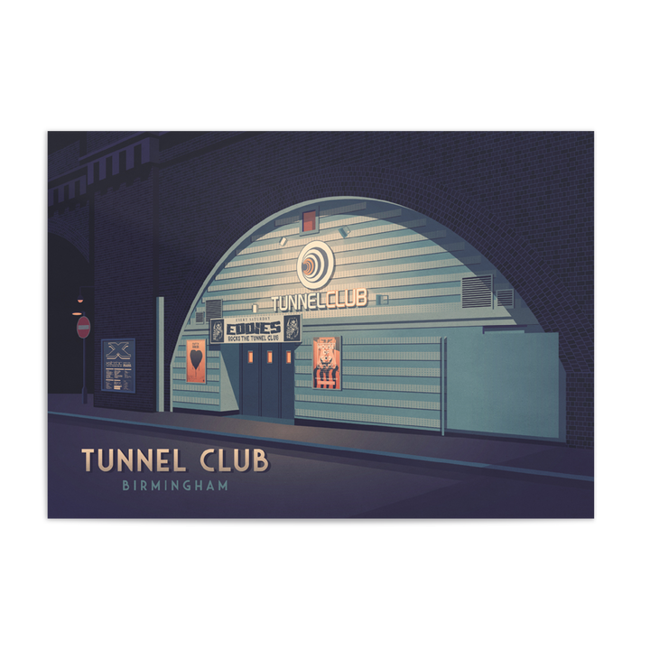 Tunnel Club Nightclub Birmingham Travel Poster