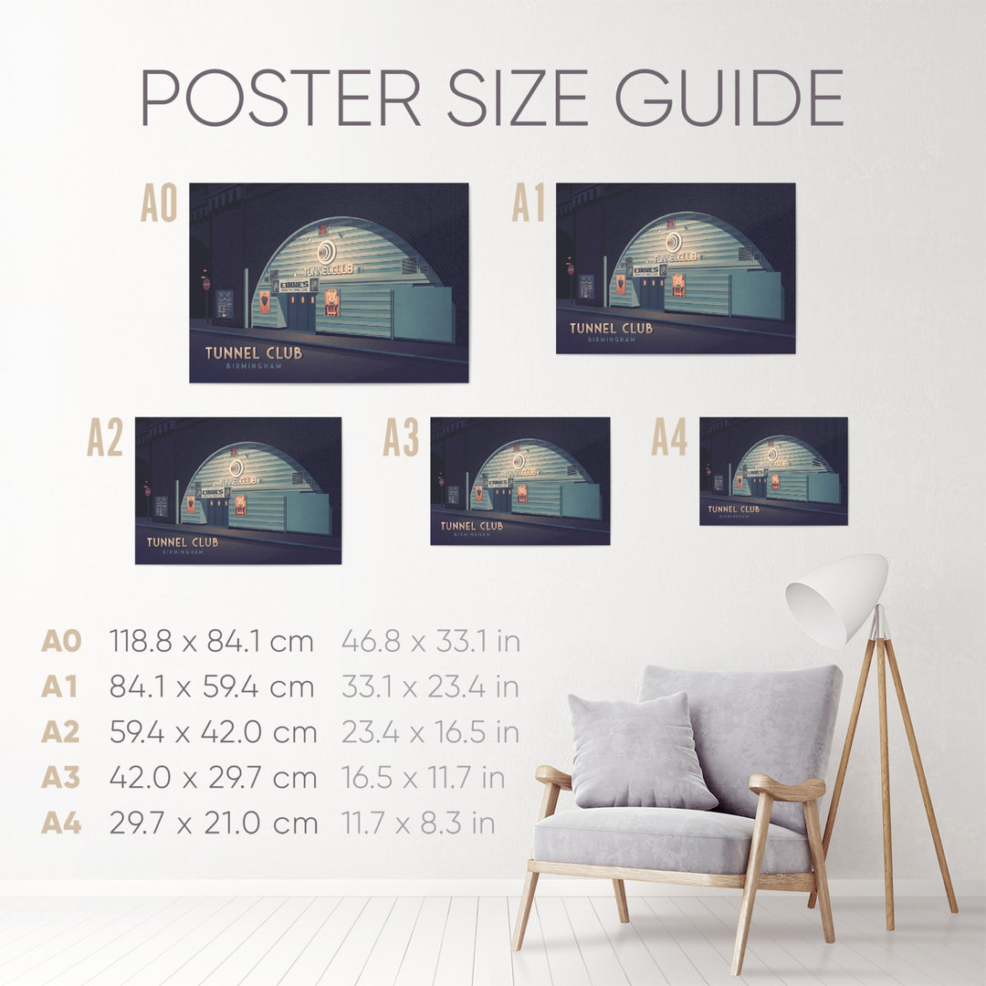 Tunnel Club Nightclub Birmingham Travel Poster