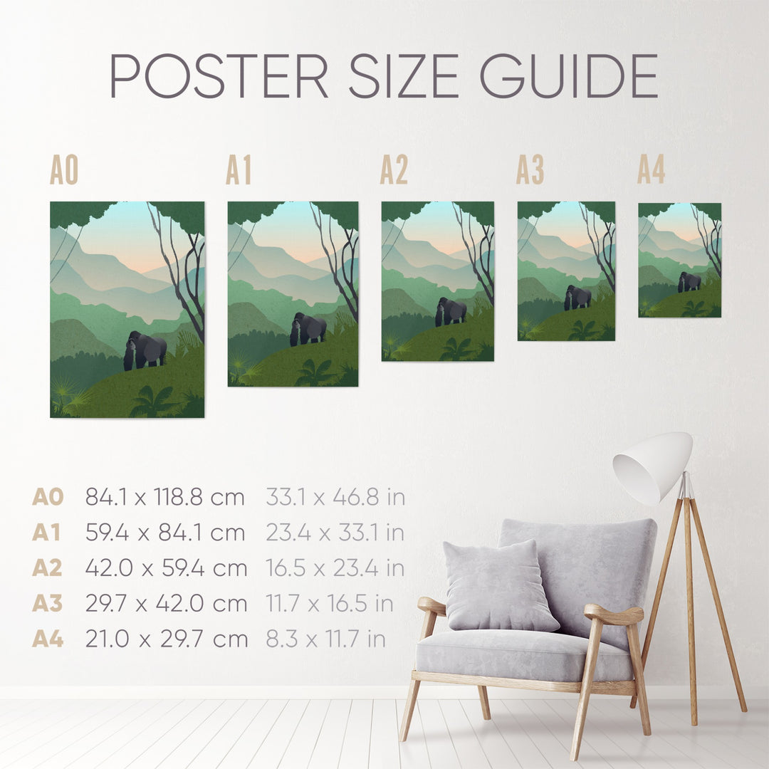 Uganda Safari Themed Nursery Print