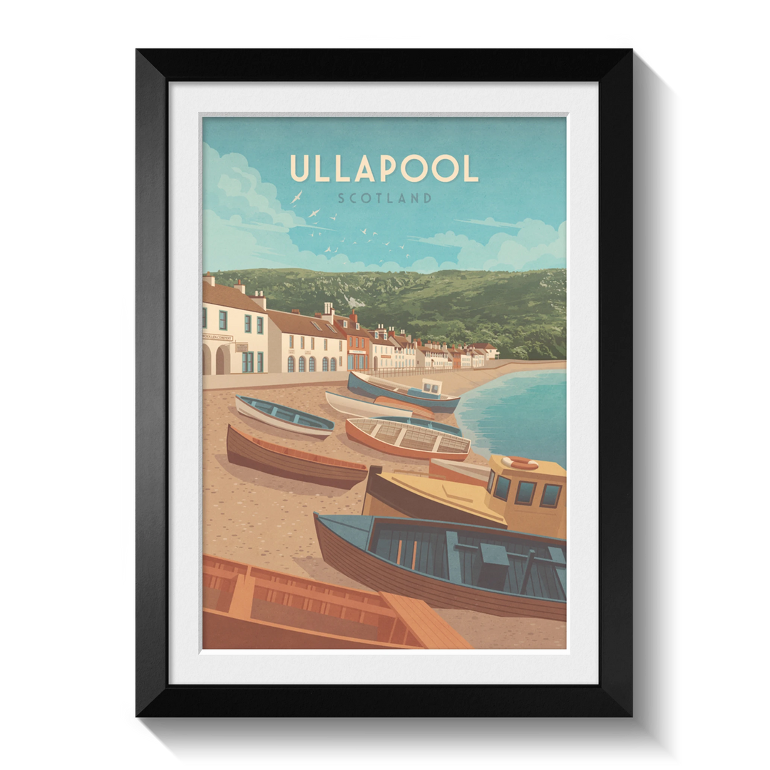 Ullapool Seaside Travel Poster