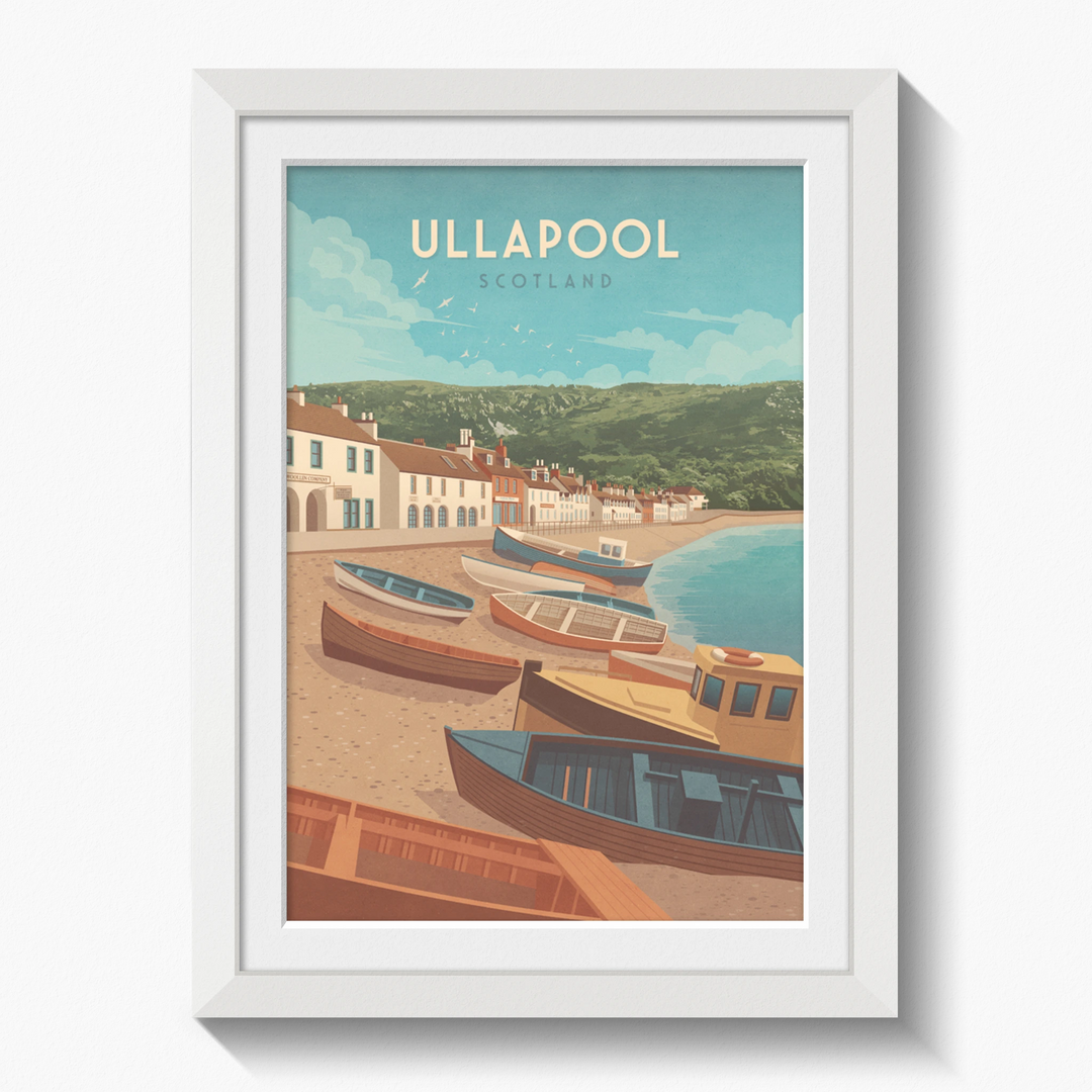 Ullapool Seaside Travel Poster