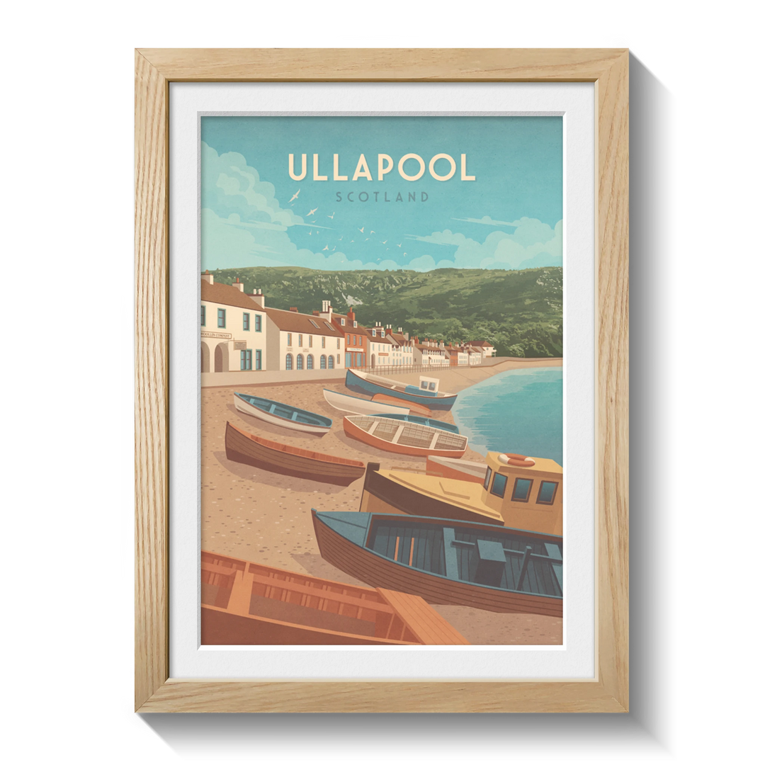 Ullapool Seaside Travel Poster