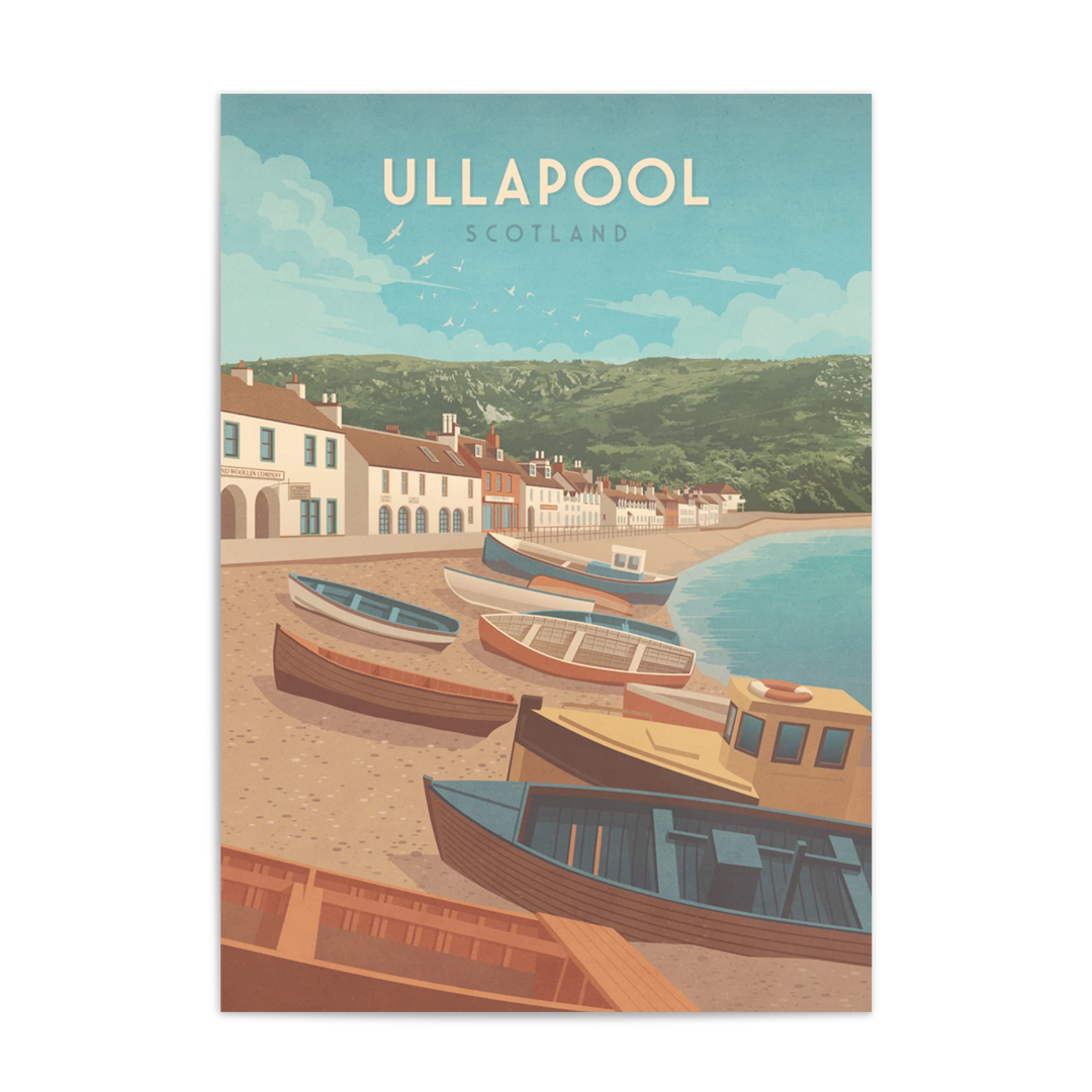 Ullapool Seaside Travel Poster