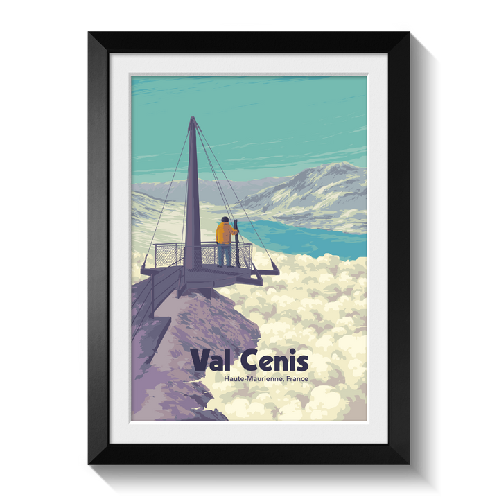 Val Cenis Ski Resort Travel Poster
