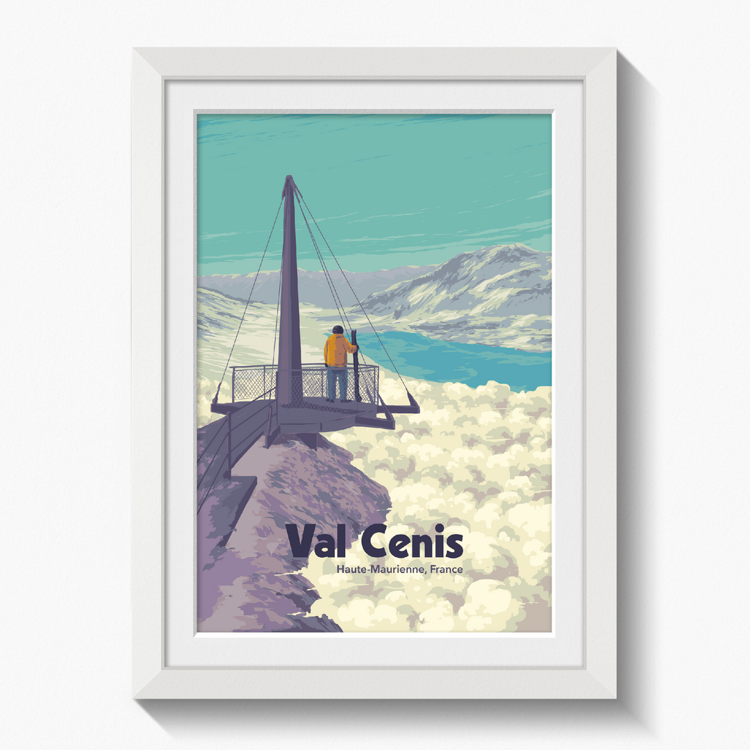 Val Cenis Ski Resort Travel Poster