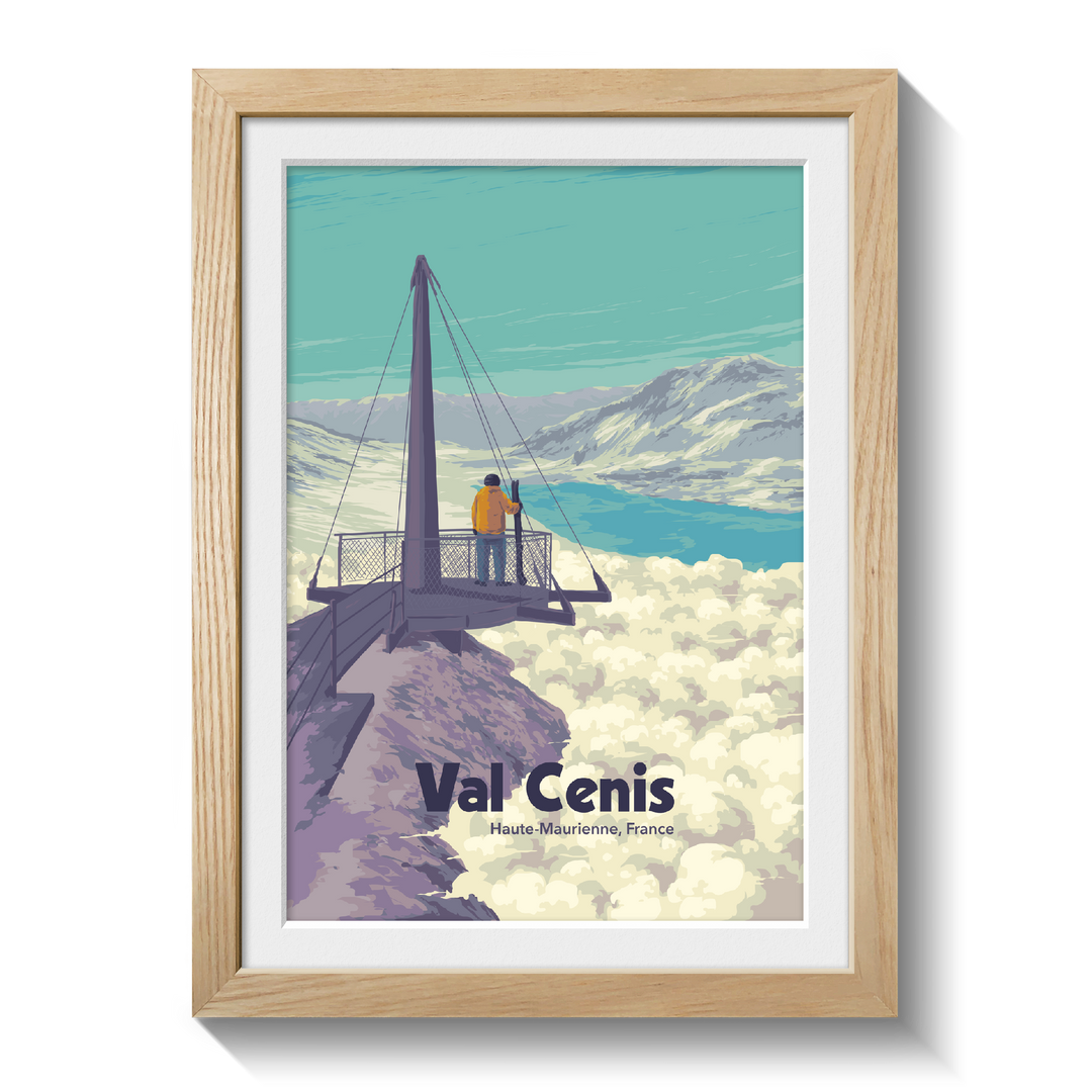 Val Cenis Ski Resort Travel Poster