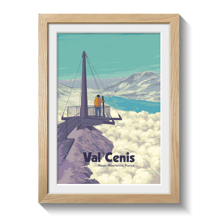 Val Cenis Ski Resort Travel Poster