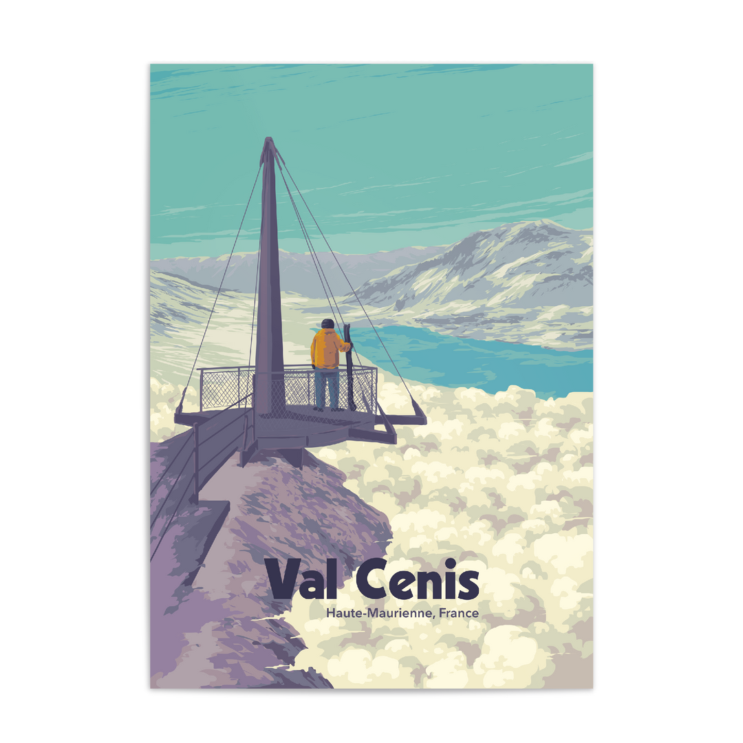 Val Cenis Ski Resort Travel Poster